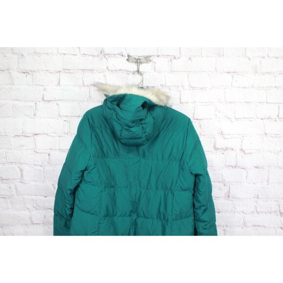 LL Bean Ultrawarm Coat Long Quilted Full Zip Spruce Size L Pet - Picture 4 of 12